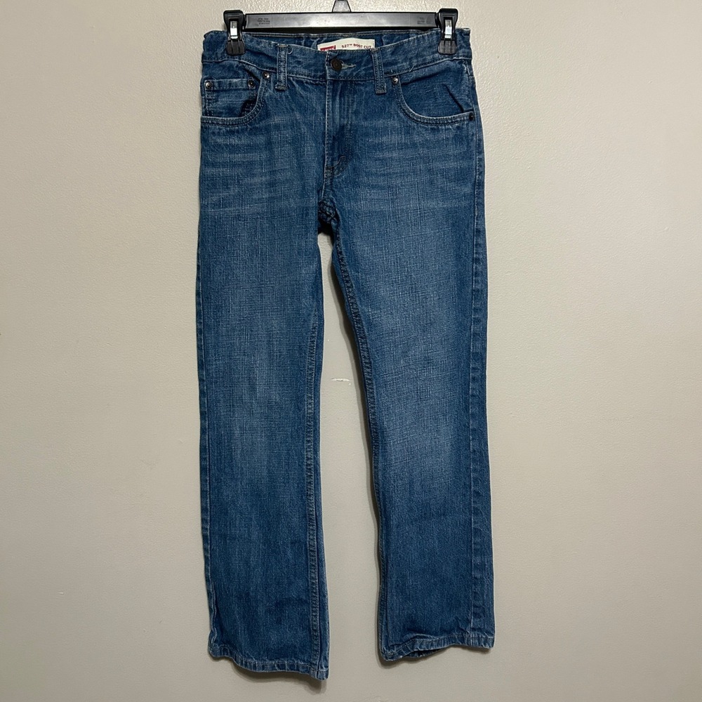 Levi's 527 Bootcut Jeans Kids 12 Reg Blue Medium Wash Denim Western Classic Play